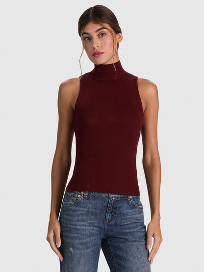 Darcey Wool Sleeveless Turtleneck