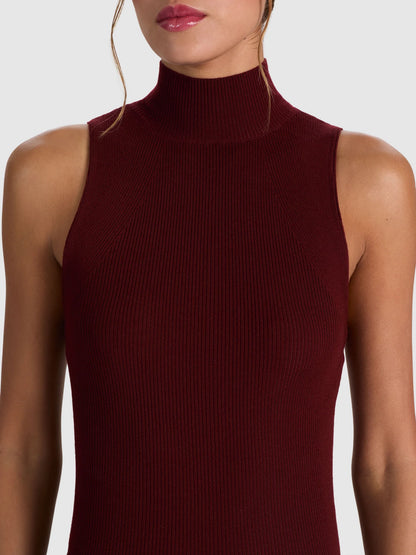 Darcey Wool Sleeveless Turtleneck