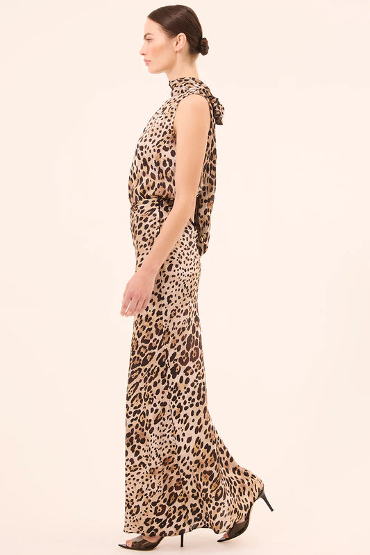 Misa Los Angeles - Luka Top in Leopard Print