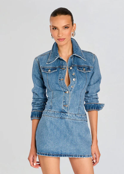 Arizona Mini Dress in River - FINAL SALE
