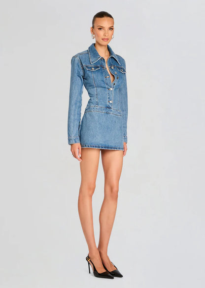 Arizona Mini Dress in River - FINAL SALE