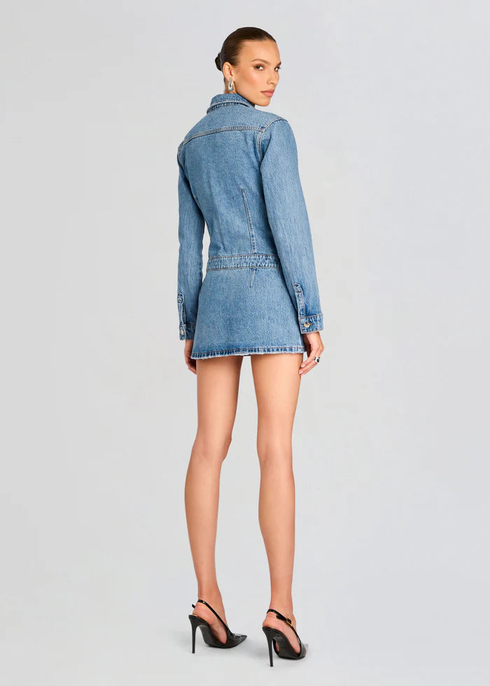 Arizona Mini Dress in River - FINAL SALE
