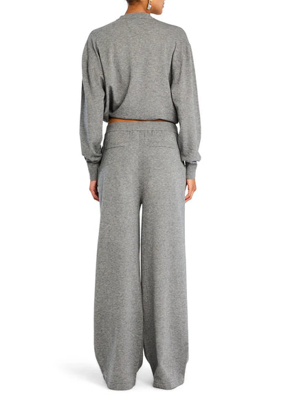 Autumn Knit Sweater in Heather Grey