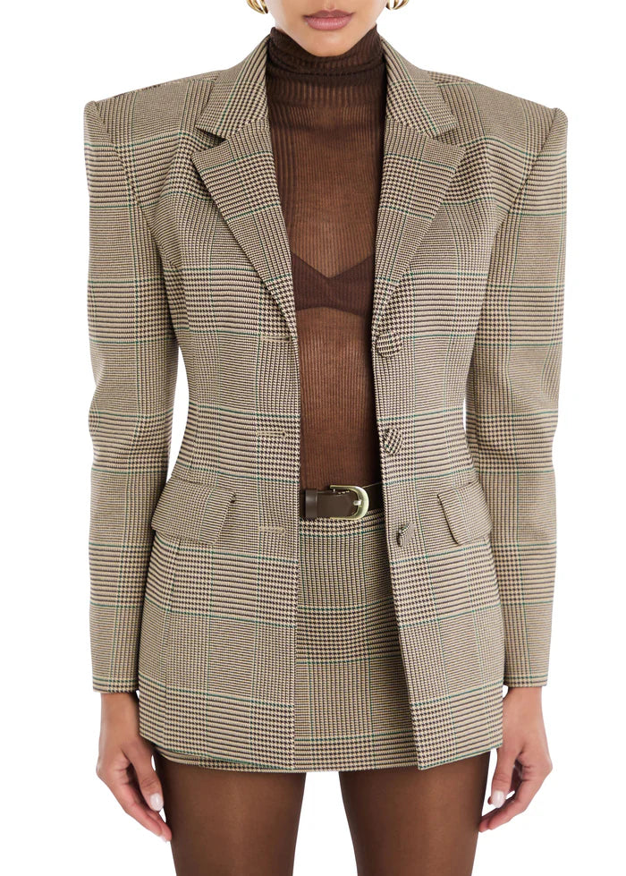 SEROYA Jennifer Blazer in British Plaid