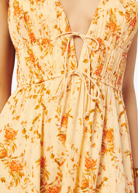 Dorinda Crinkle Chiffon Dress