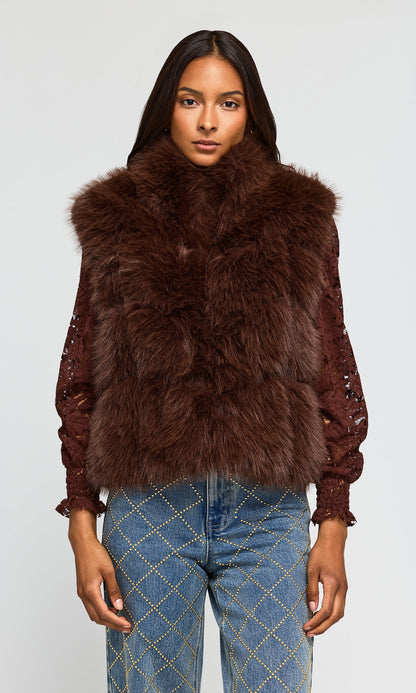 Rosario Faux Fur Vest