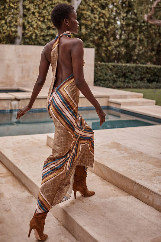 Misa Los Angeles - Minerva Dress in Autumn Scarf