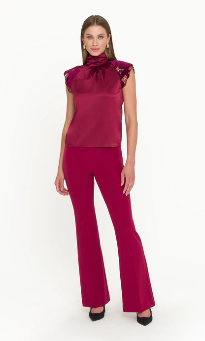 Rachel Velvet Lace Halter Blouse
