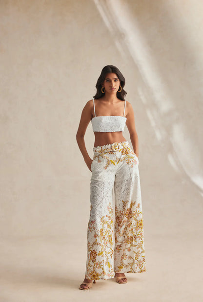 Flared Pants With Buckle Belt - FINAL SALE
