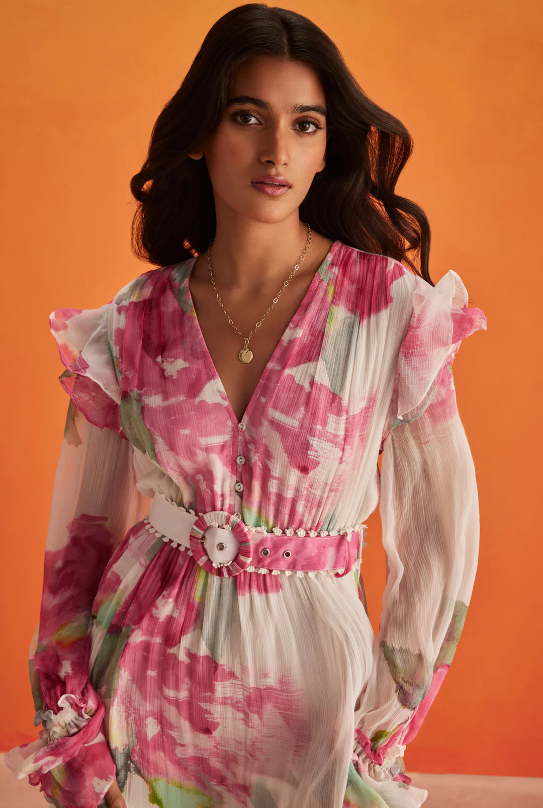 Rosa High Low Dress in Pink Floral - FINAL SALE
