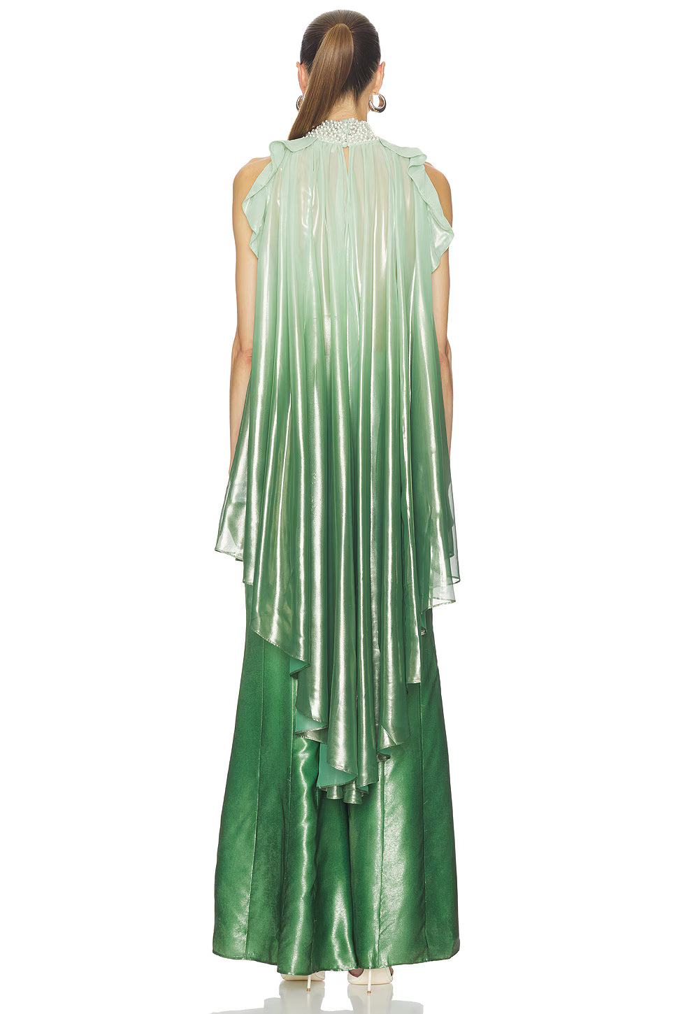 Iridescent Sage Embroidered Top - FINAL Sale