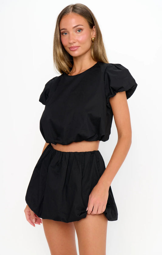 Show Me Your Mumu - Highland Crop Top in Black
