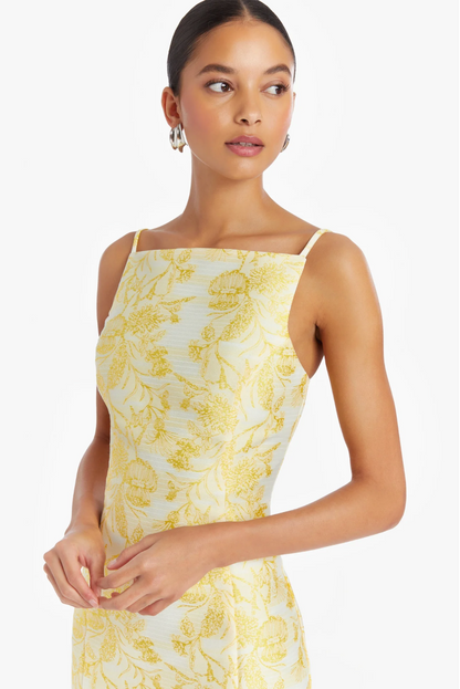 Molly Dress in Electric Yellow - FINAL SALE