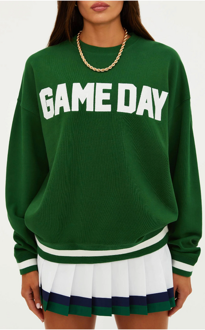 Devyn Sweatshirt Game Day in Green