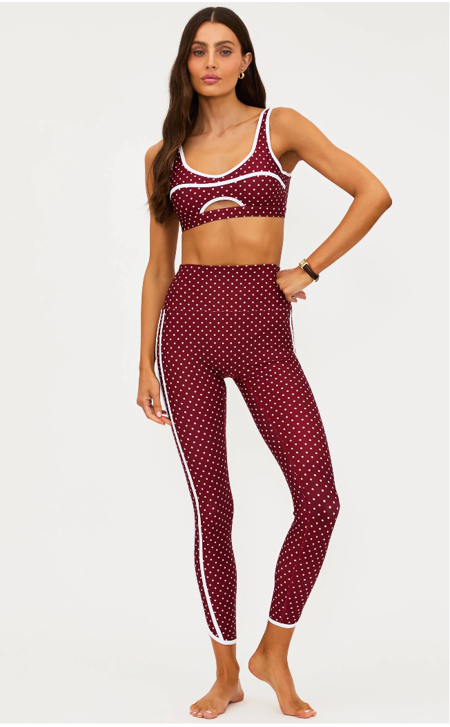 Rella Legging Crimson Dot