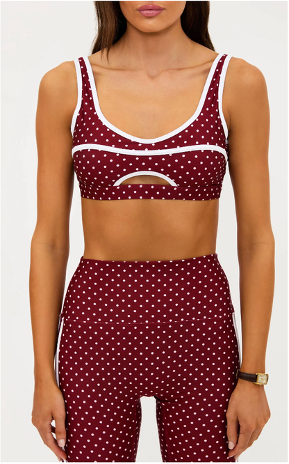 Moxie Top Crimson Dot