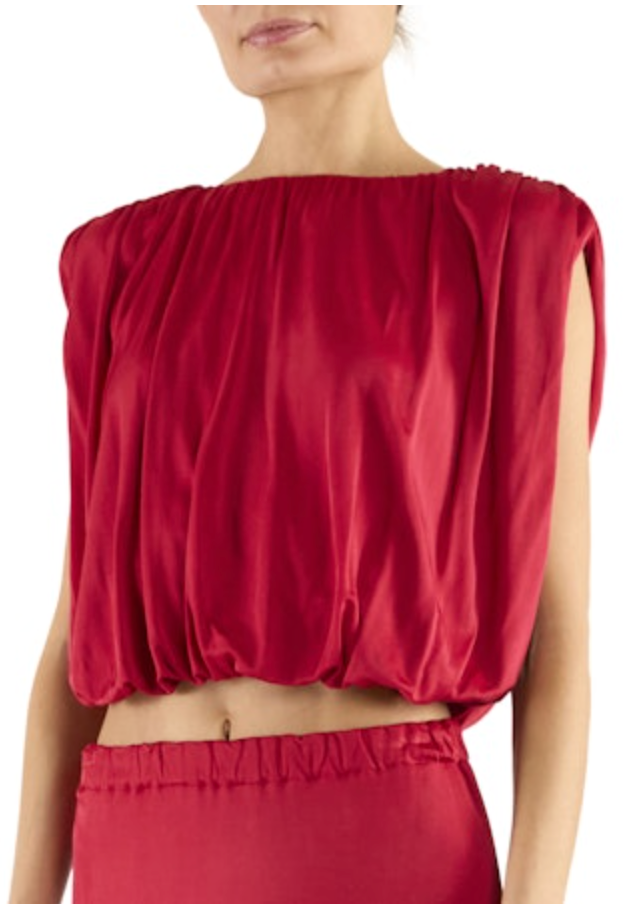 Brian Jersey Ruched Top