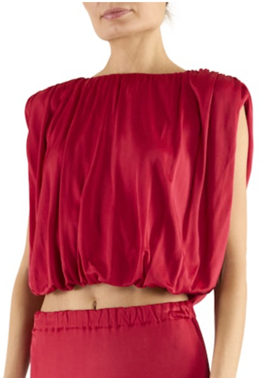 Brian Jersey Ruched Top