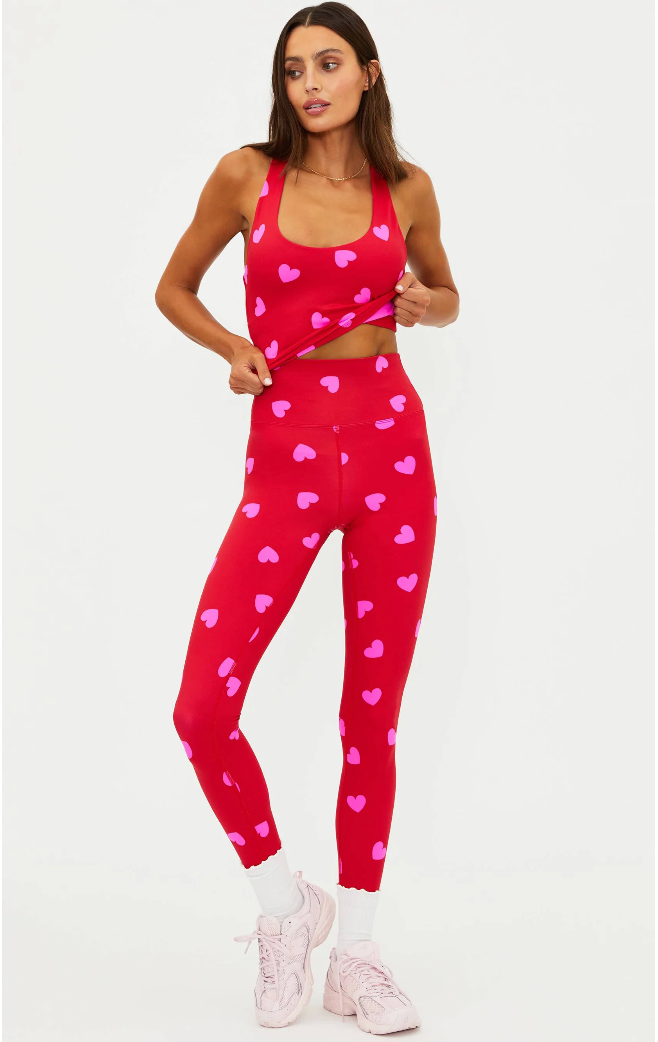 Piper Legging Royal Red Hearts