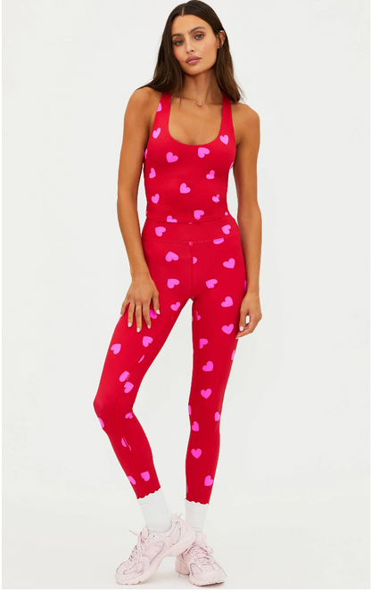 Piper Legging Royal Red Hearts
