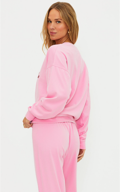 Devyn Oversized Sweatshirt Lovely Pink
