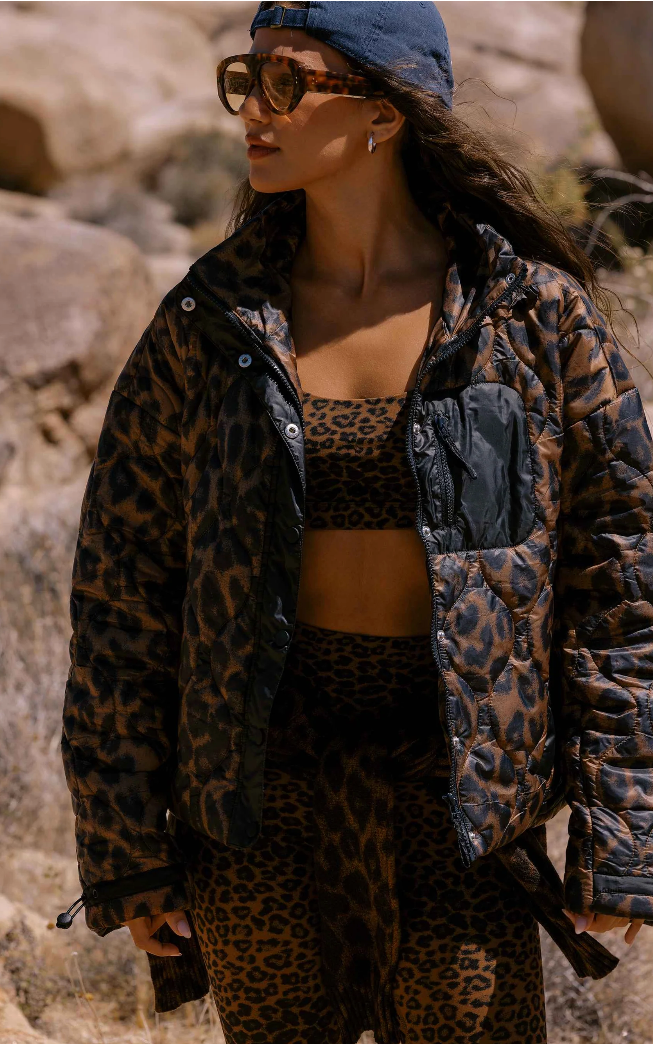 Harvie Jacket Caramel Leopard