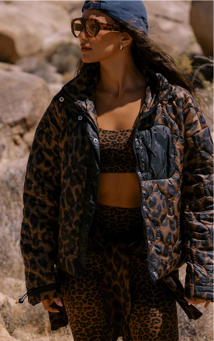 Harvie Jacket Caramel Leopard