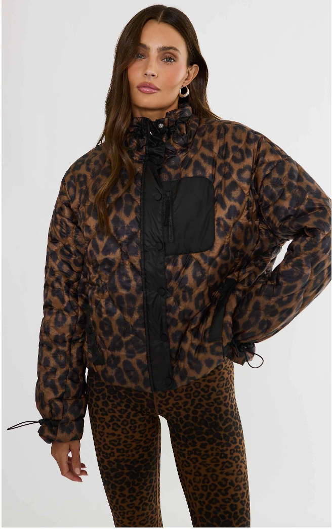 Harvie Jacket Caramel Leopard