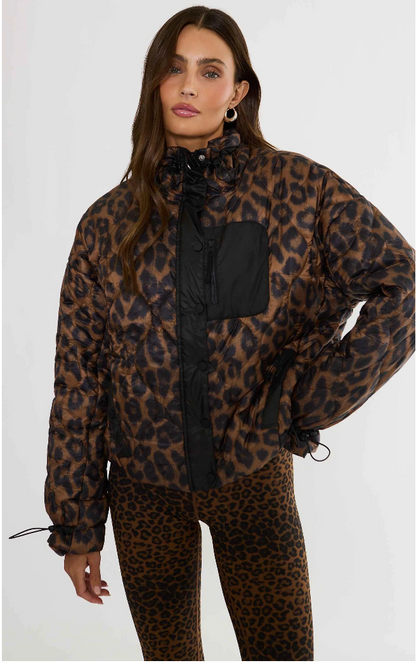 Harvie Jacket Caramel Leopard
