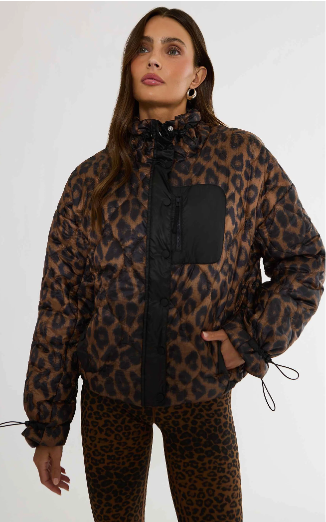 Harvie Jacket Caramel Leopard