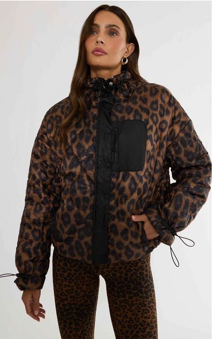 Harvie Jacket Caramel Leopard