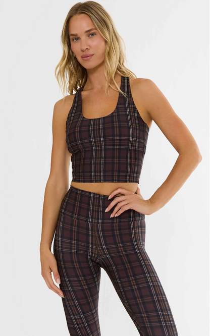 Yara Top Chocolate Bar Plaid
