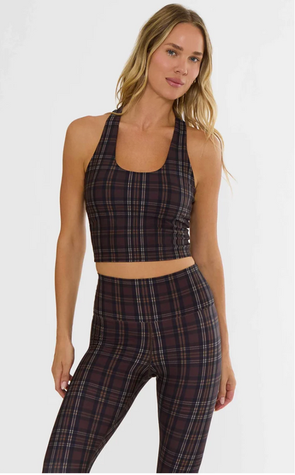 Yara Top Chocolate Bar Plaid