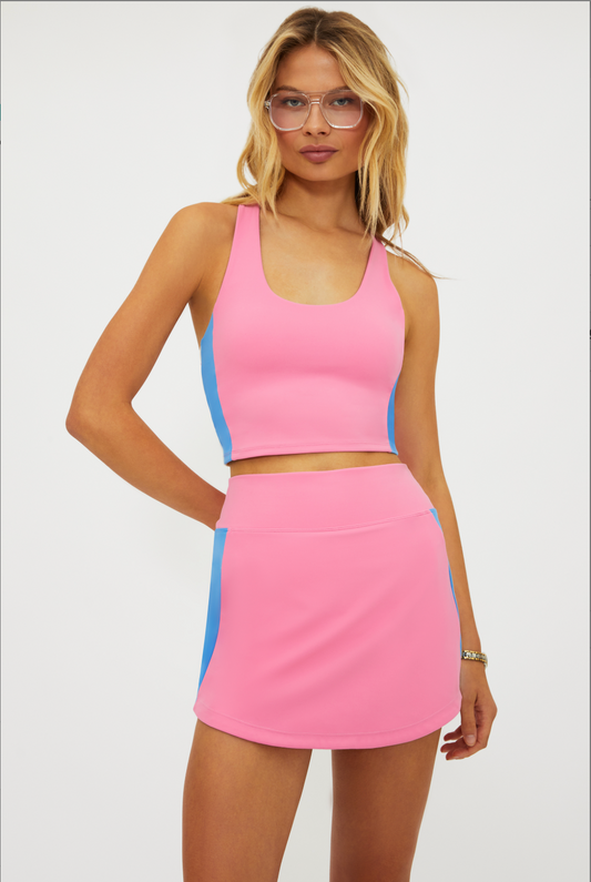 BeachRiot Yara Racerback Crop Top in Cosmos Colorblock
