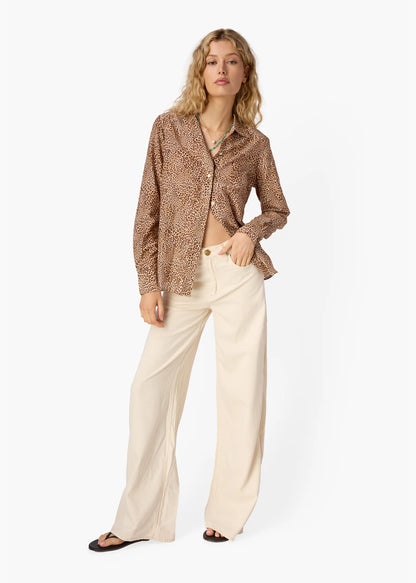 Rafella Silk Cotton Top Leo