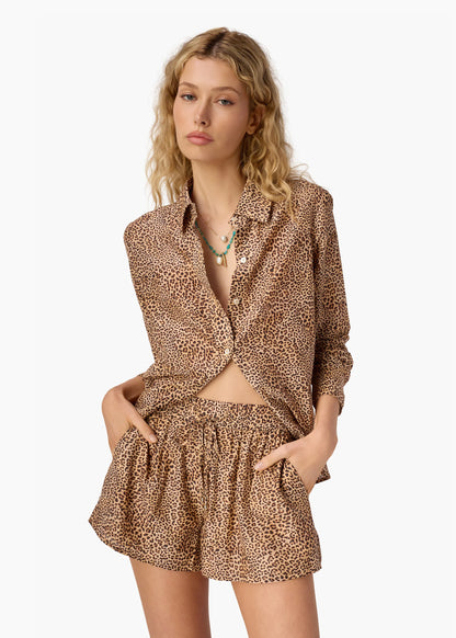 Rafella Silk Cotton Top Leo