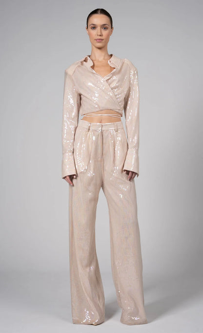 NONCHALANT LABEL - Roxanne Pant in Blush