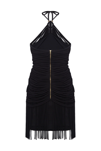 Lyria Jersey Halterneck Mini Dress