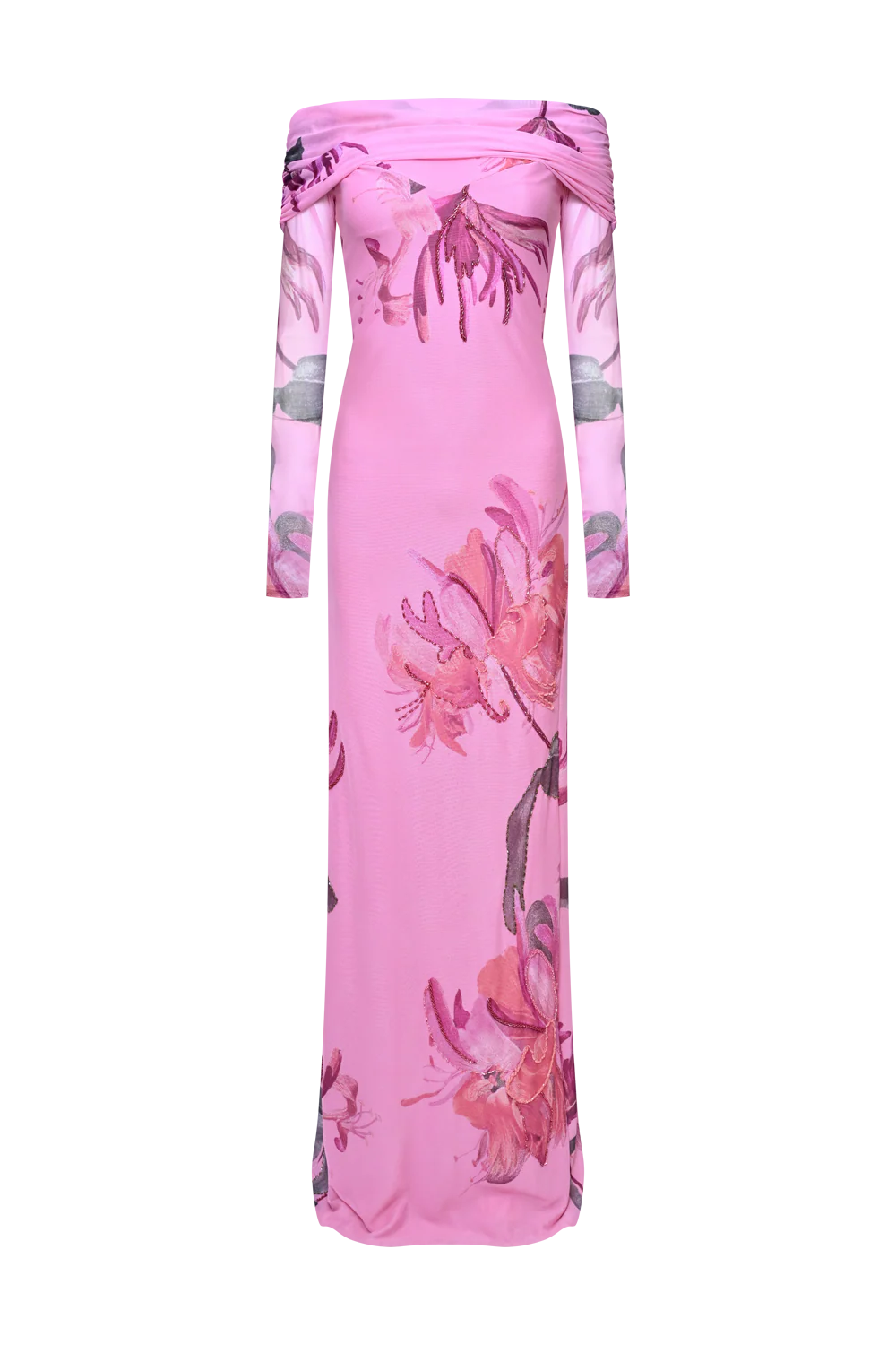 Honey Flower Tulle Maxi Dress