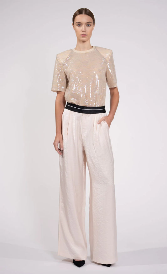 NONCHALANT LABEL - Gracie Top in Blush Sequin