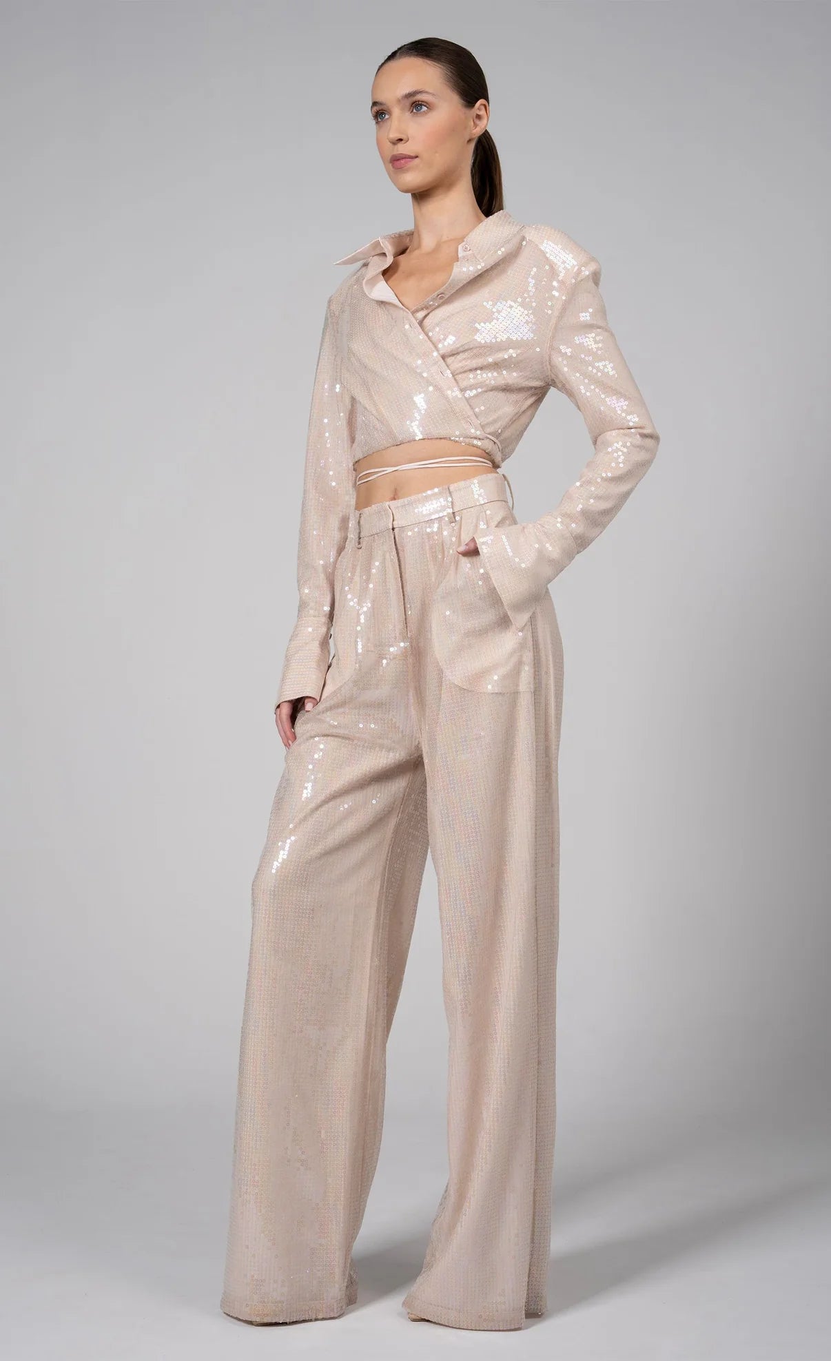 NONCHALANT LABEL - Roxanne Pant in Blush