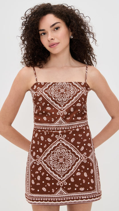 Amanda Uprichard - Avani Skort Romper in Montana Print