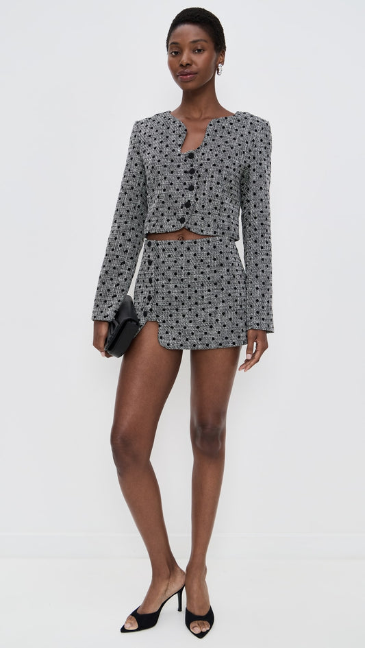 Puzzle Jacket in Black White