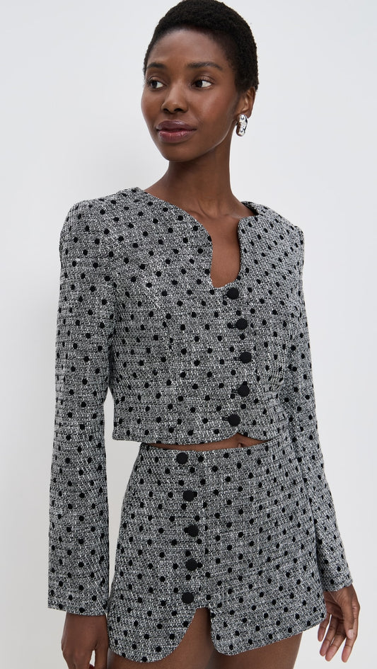 Puzzle Jacket in Black White