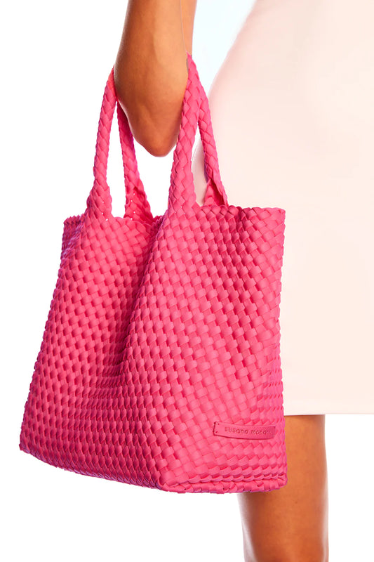 Susana Monaco - Medium Tote With Zipper Pouch in Pink