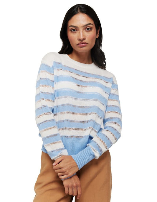 Beach Stripe Crew in Splash