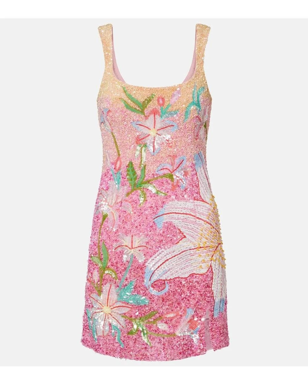 Pink Fleur Oasis Sequined Minidress