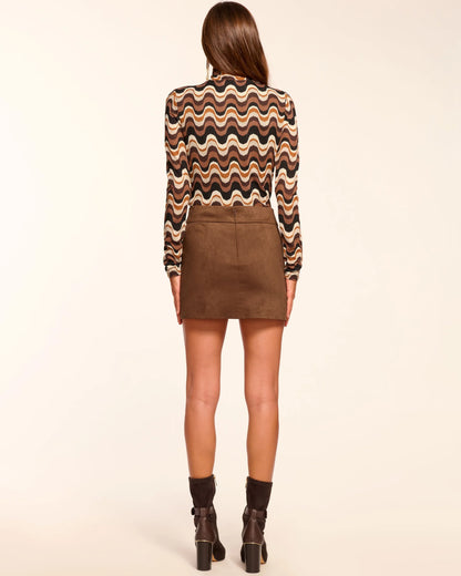 Martha Faux Suede Mini Skirt